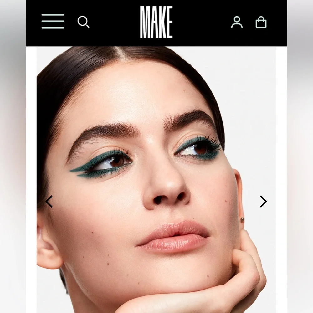 MAKE 2-pack waterproof gel eyeliner. Two colors; teal and tan for one low price!